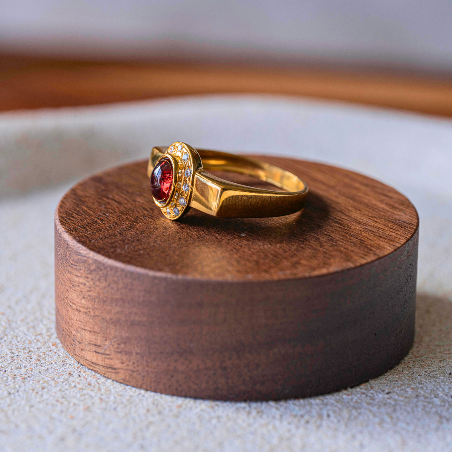 Bague Isabella laiton doré à l'or 24 carats