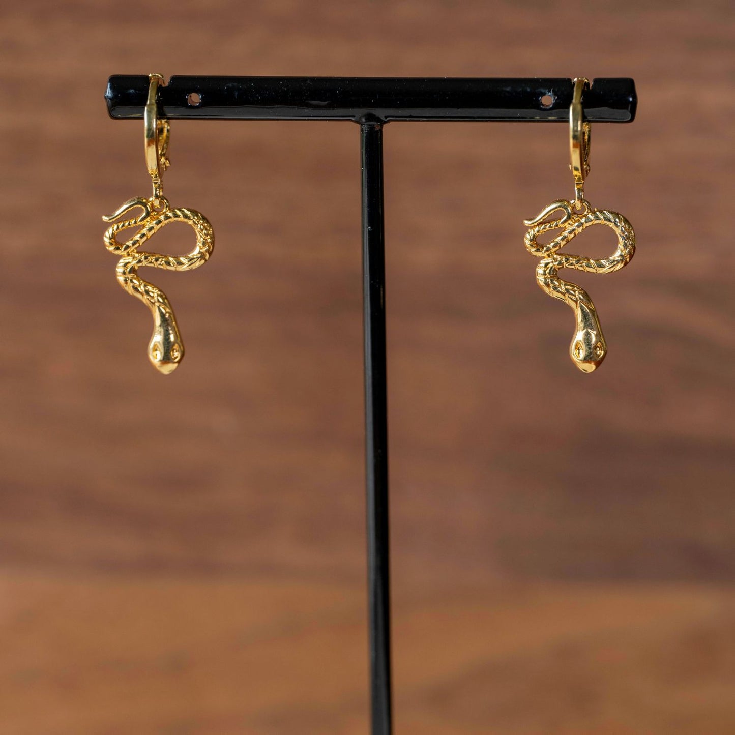 Boucles d'oreilles serpent Ananta