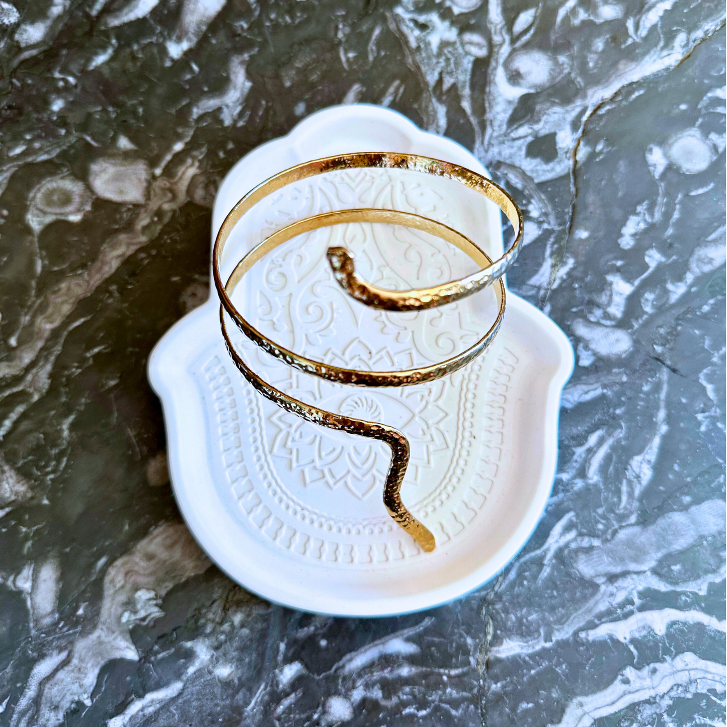 Bracelet de bras serpent Ysée or 24 carats